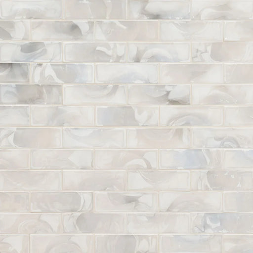 Pearla 2x6 Subway Misc. 0.24 Inch Glass Tile