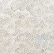 Pearla Arabesque Pattern Misc. 0.31 Inch Glass Mosaic Tile