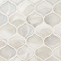 Pearla Arabesque Pattern Misc. 0.31 Inch Glass Mosaic Tile