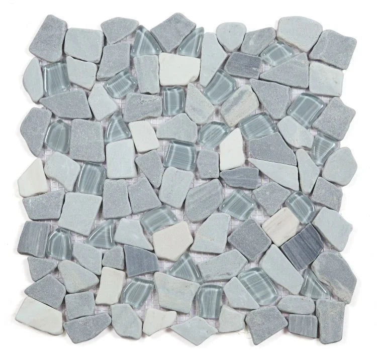 Pebble Blue 12x12 Mosaic