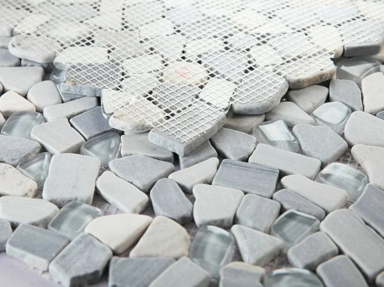 Pebble Blue 12x12 Mosaic