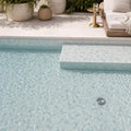 Pebble Carrara 12x12 Marble & Glass Mosaic 12x12_sheet — Swimming Pool pool interior