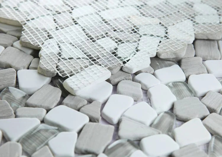 Pebble Loft 12x12 Glass & Marble Mosaic