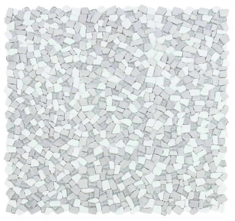 Pebble Loft 12x12 Glass & Marble Mosaic