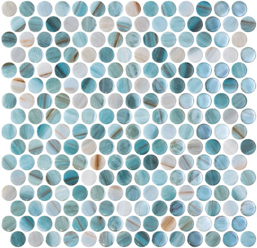 Penny Iridis Zaira 3/4x3/4 Glossy Glass Mosaic