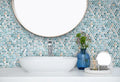 Penny Iridis Zaira 3/4x3/4 Glossy Glass Mosaic