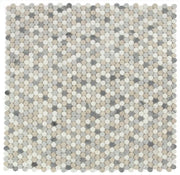 Penny Marble Blue 3/4 Mosaic