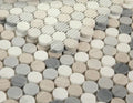 Penny Marble Blue 3/4 Mosaic