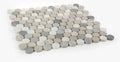 Penny Marble Blue 3/4 Mosaic