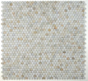 Penny Marble Calacatta 3/4 Honed Mosaic