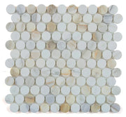 Penny Marble Calacatta 3/4 Honed Mosaic