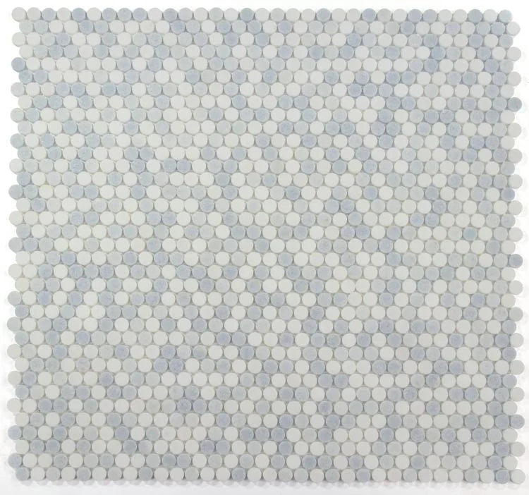 Penny Marble Crystal Ocean 3/4 Mosaic