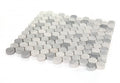 Penny Dusk Honed Marble Mosaic