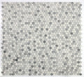 Penny Dusk Honed Marble Mosaic