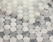 Penny Dusk Polished Marble Mosaic