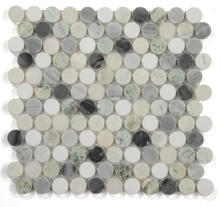 Penny Grassland Marble Mosaic
