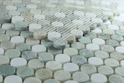 Penny Green Marble Mosaic