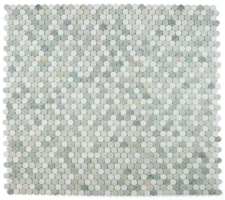 Penny Green Marble Mosaic