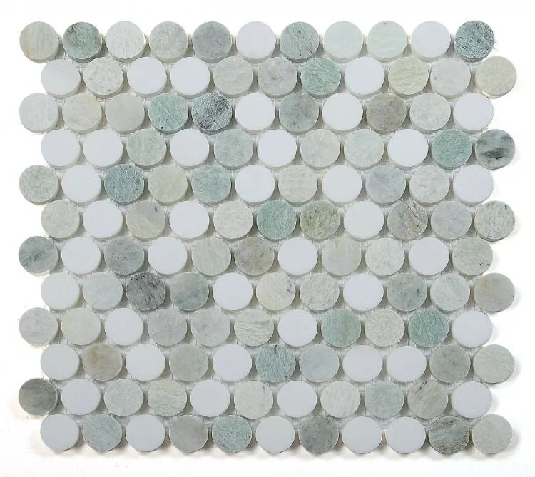 Penny Green Marble Mosaic