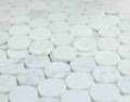Penny Marble Large Carrara 2x2 Honed Marble Mosaic