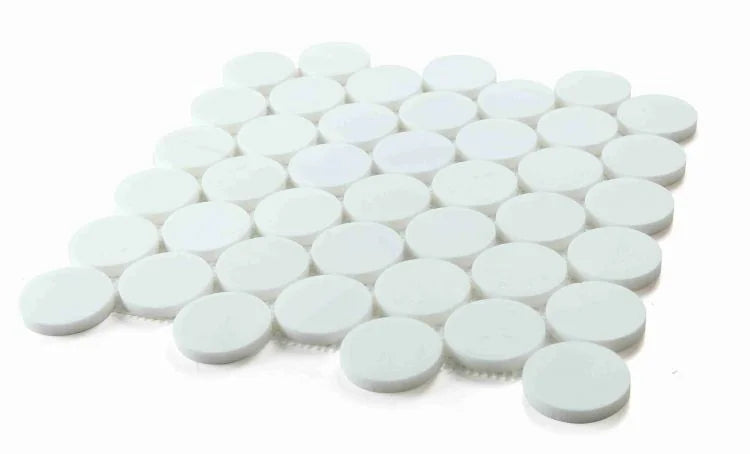 Penny Marble Large Dolomite 2x2 Honed Marble Mosaic