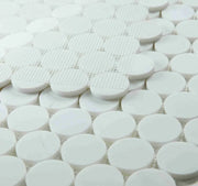 Penny Marble Large Dolomite 2x2 Honed Marble Mosaic