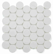 Penny Marble Large Dolomite 2x2 Honed Marble Mosaic