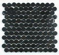 Penny Marble Marquina Penny Round Marble Mosaic