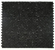 Penny Marble Marquina Penny Round Marble Mosaic
