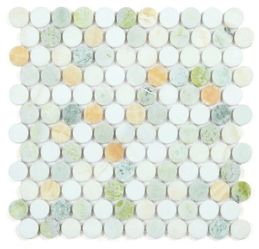 Penny Marble Onyx Penny Round Marble Mosaic