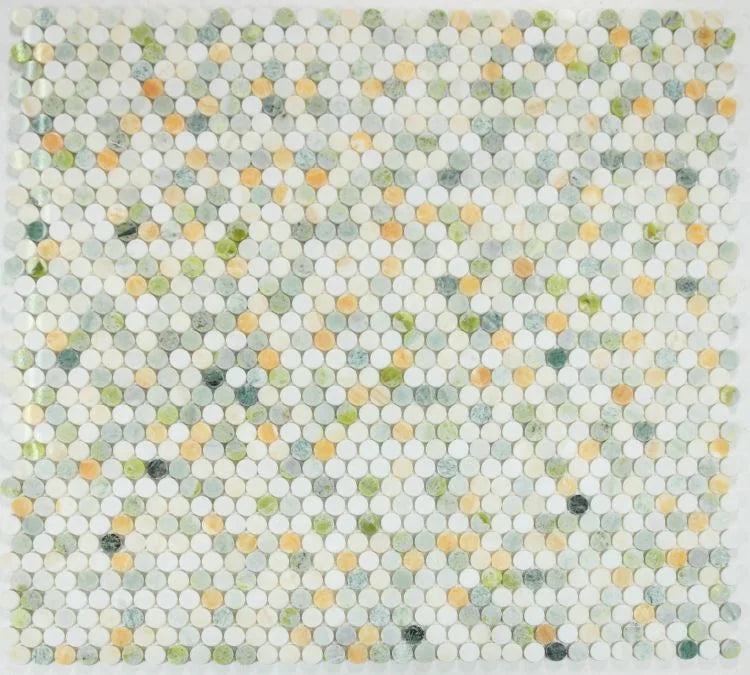 Penny Marble Onyx Penny Round Marble Mosaic