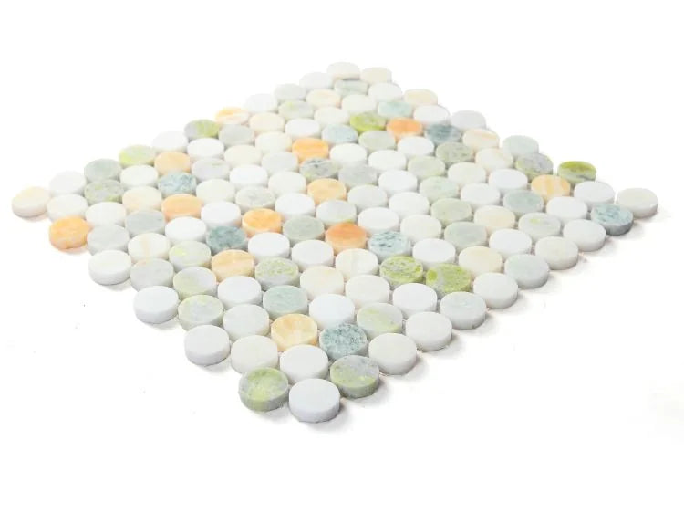 Penny Marble Onyx Penny Round Marble Mosaic