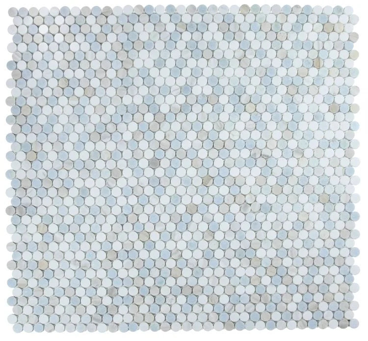Penny Marble Sky 1x1 Mosaic