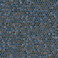 Penny Round Azul Glossy 0.24 Inch Porcelain Mosaic Tile