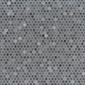 Penny Round Grigio Mix Pattern Glossy 0.24 Inch Porcelain Mosaic Tile