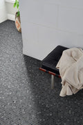 Penny Round Grigio Mix Pattern Glossy 0.24 Inch Porcelain Mosaic Tile