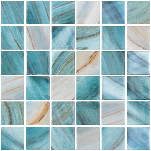 Penta Iridis Zaira 2x2 Glossy Glass Mosaic