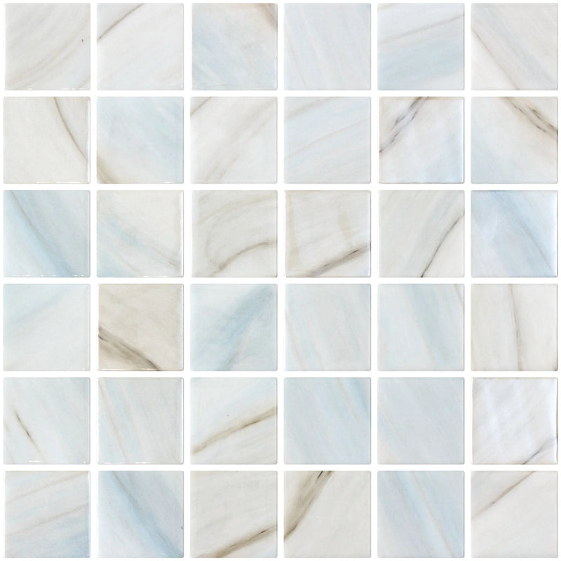 Penta Iridis Zhoe 2x2 Glossy Glass Mosaic
