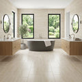 Perla Taj 12x24 Porcelain Tile — Bathroom floor