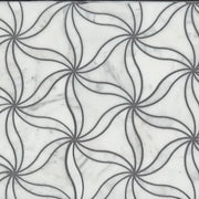 Petal Blanc Honed Stone Mesh Pattern Marble Mosaic