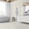 Trav Series Ivory 3x12 Surface Bullnose Matte Porcelain Trim