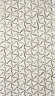 Petal Crema/Sky Honed Stone Mesh Pattern Marble Mosaic