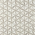 Petal Crema/Sky Honed Stone Mesh Pattern Marble Mosaic