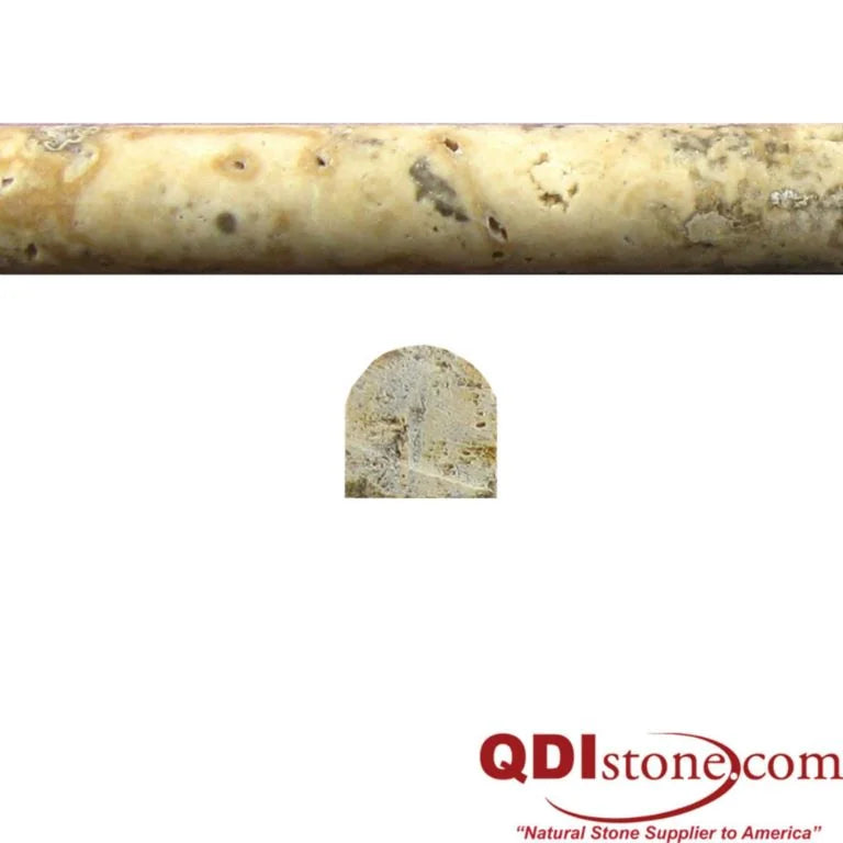 Philadelphia .75x12x01 Unfilled & Honed Travertine Pencil Trim