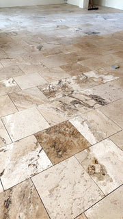 Philadelphia 04x04 Tumbled Travertine Tile