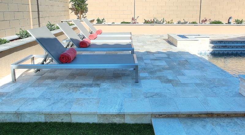 Philadelphia 10x5.75x06 Split-Face Travertine Corner Ledger Stone