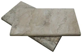 Philadelphia 12x24 Tumbled Travertine Single Bullnose Pool Coping