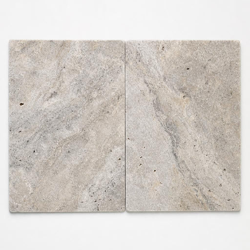 Philadelphia 16x24 Tumbled Travertine Paver close-up