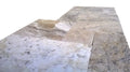 Philadelphia 2x2 Tumbled Travertine 3D Mosaic Tile