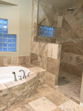 Philadelphia 1x2 Tumbled Travertine Mosaic Tile